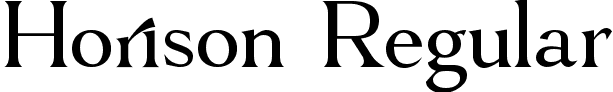 Horison Regular font - horison.ttf