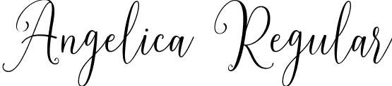 Angelica Regular font - Angelica.ttf