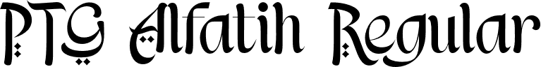 PTG Alfatih Regular font - PTG-Alfatih-Demo.otf