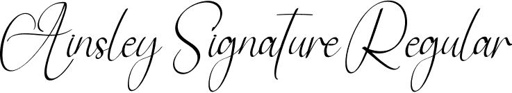 Ainsley Signature Regular font - Ainsley-Signature.otf