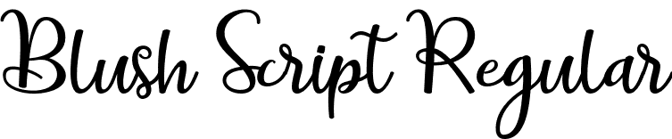 Blush Script Regular font - Blush-Script.otf