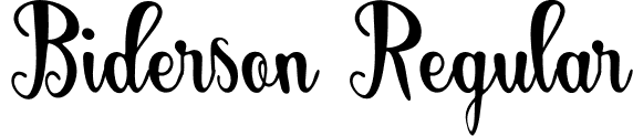 Biderson Regular font - Biderson-Script.otf