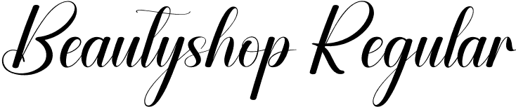 Beautyshop Regular font - Beautyshop.otf