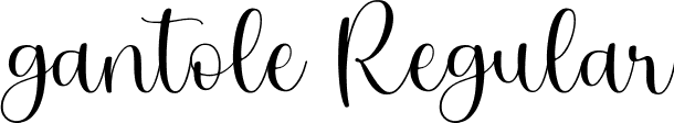 gantole Regular font - Gantole.ttf