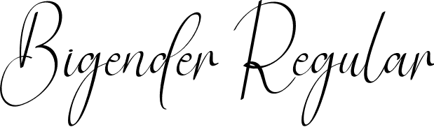 Bigender Regular font - Bigender.otf