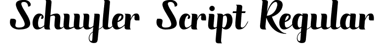 Schuyler Script Regular font - SchuylerScript.otf