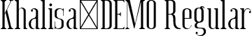 Khalisa_DEMO Regular font - Khalisa_DEMO.ttf