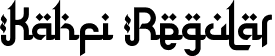 Kahfi Regular font - Kahfi (DEMO).ttf