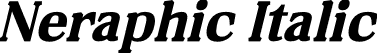 Neraphic Italic font - Neraphic-Italic.otf