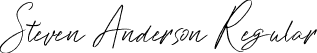 Steven Anderson Regular font - StevenAnderson-d99eR.ttf
