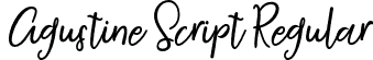 Agustine Script Regular font - Agustine-Script.otf