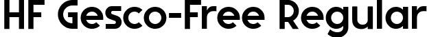 HF Gesco-Free Regular font - hfgesco-free.ttf