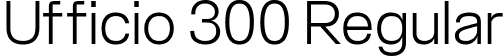 Ufficio 300 Regular font - Ufficio-300.ttf