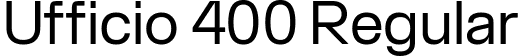Ufficio 400 Regular font - Ufficio-400.ttf
