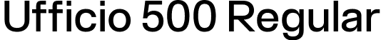 Ufficio 500 Regular font - Ufficio-500.ttf