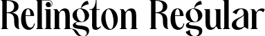 Relington Regular font - relington.otf