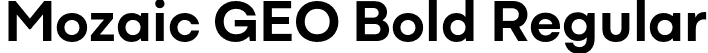 Mozaic GEO Bold Regular font - MozaicGEO-Bold.otf