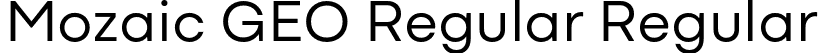 Mozaic GEO Regular Regular font - MozaicGEO-Regular.otf