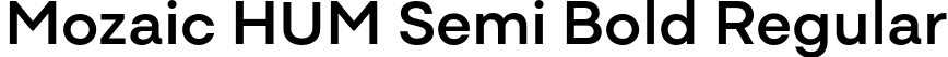 Mozaic HUM Semi Bold Regular font - MozaicHUM-SemiBold.otf