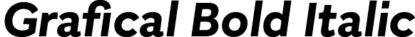 Grafical Bold Italic font - Grafical-BoldItalic.otf