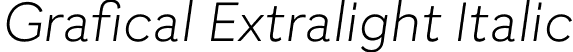 Grafical Extralight Italic font - Grafical-ExtralightItalic.otf