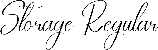 Storage Regular font - Storage.otf