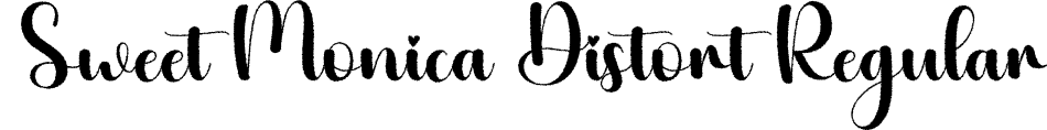 Sweet Monica Distort Regular font - Sweet-Monica-Distort.otf