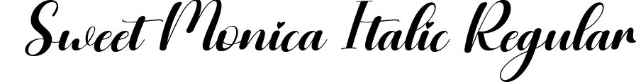 Sweet Monica Italic Regular font - Sweet-Monica-Italic.ttf