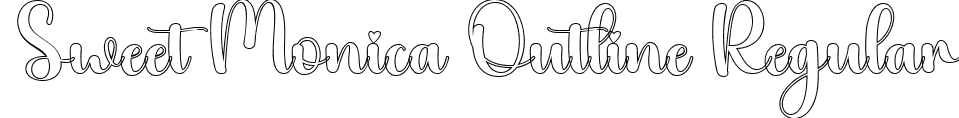 Sweet Monica Outline Regular font - Sweet-Monica-Outline.ttf