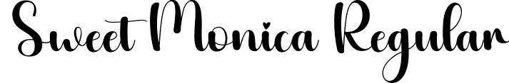 Sweet Monica Regular font - Sweet-Monica.otf