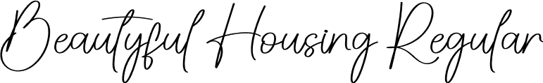 Beautyful Housing Regular font - Beautyful-Housing.otf