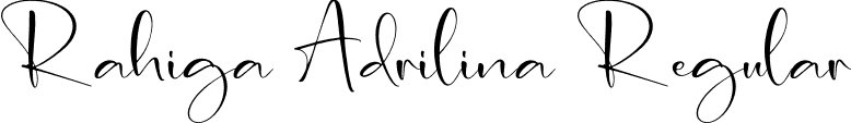 Rahiga Adrilina Regular font - Rahiga-Adrilina.otf