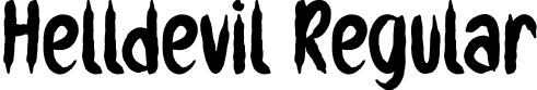 Helldevil Regular font - Helldevil.otf