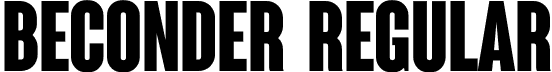 BECONDER Regular font - BECONDER.otf