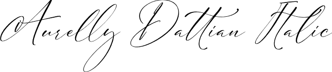Aurelly Dattian Italic font - Aurelly-Dattian-Italic.otf