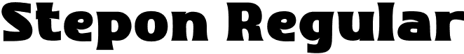 Stepon Regular font - stepon-lgnrz.otf