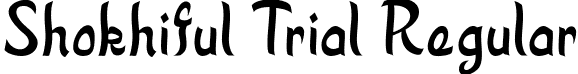 Shokhiful Trial Regular font - Shokhiful-Trial.ttf