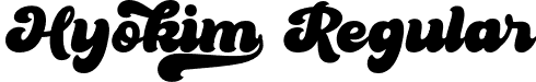 Hyokim Regular font - Hyokim.otf