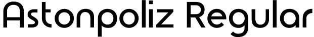 Astonpoliz Regular font - Astonpoliz.ttf