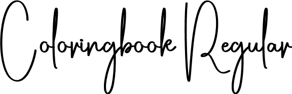 Coloringbook Regular font - Coloringbook.otf