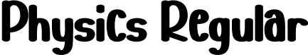 Physics Regular font - Physics.otf