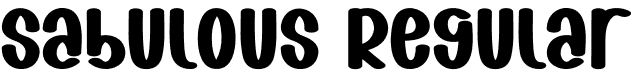 Sabulous Regular font - Sabulous.otf