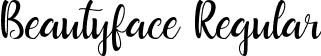 Beautyface Regular font - Beautyface Demo.ttf