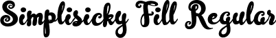 Simplisicky Fill Regular font - Simplisicky Fill.ttf