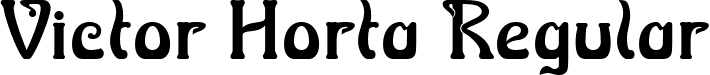 Victor Horta Regular font - Victor Horta.ttf