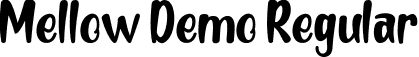 Mellow Demo Regular font - MELLOW - DEMO.ttf