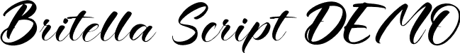 Britella Script DEMO font - Britella-Script.otf