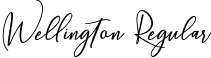 Wellington Regular font - Wellington.otf