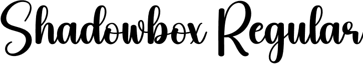 Shadowbox Regular font - Shadowbox.otf