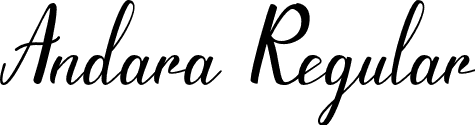 Andara Regular font - Andara.otf